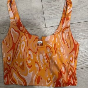 Zara Women's Swirl Pattern Tank Top
